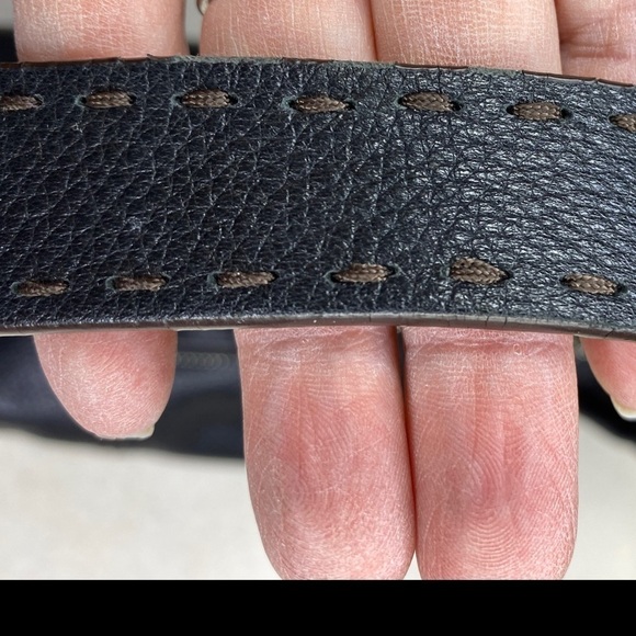 Cole Haan Western Stitch Leather Buckle Hobo Hand Bag TT22 - Picture 4 of 12